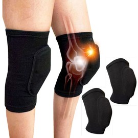 sapolus Knee Pads for Work, Knee Supporter, Sports, Baseball, Bike, Dance, , Adults, Kids, Left and Right Set (M)