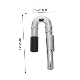 Kisangel Silver Plated Flute Replacement Head Durable Flute Mouthpiece for Woodwind Instruments for Practice and Performance