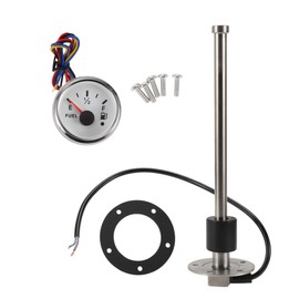 HOPESPANNER 9.84" Fuel Sending Unit and Gauge Kit Boat Fuel Sending Unit Marine Fuel Sender Unit Metal 1 Set 240-33 Ohm