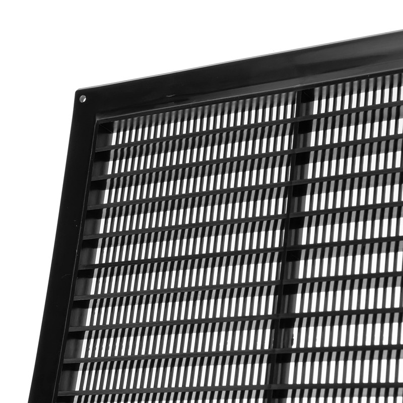 10" x 10" Inch Black Plastic Ventilation Grille with Insect