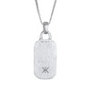 Kuzzoi Men's Necklace with Military Plate (21 mm) in 925