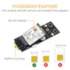M.2(NGFF) Key B Adapter with SIM Card for 3G/4G/5G Module
