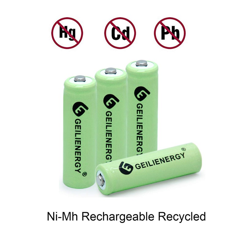 QBLPOWER Solar Light Batteries AA Ni-MH 600mAh 1.2V Rechargeable for
