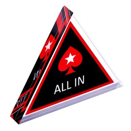 VIEAURA ALL IN ALL IN POKER CASINO CLEAR CHIP GAME CARDS ACRYLIC (1 PC)