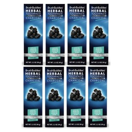 Brush Buddies Lot 4 Brush Buddies Herbal Toothpaste 3.5oz Activated Charcoal Cool Mint 3 pack