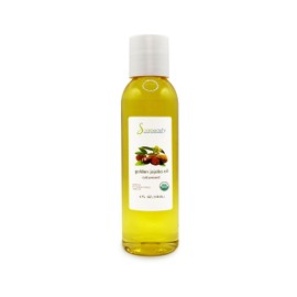 Soapeauty Golden Jojoba Oil USDA Certified Organic | 100% Pure & Natural | Unrefined, Cold Pressed, Hexane Free | Moisturizer for Skin, Face, Body, Hair & Nails - 4 Fl Oz