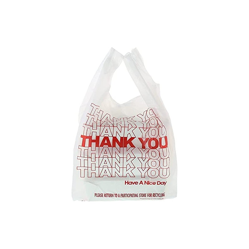 Concession Essentials 1/8 plastic thank you bags to go. Pack