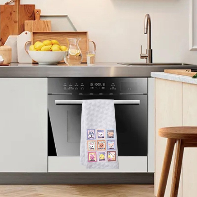 LEVLO SKZ Kitchen Towel SKZOO K-POP Fans Gift SKZ Cartoon