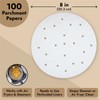 Juvale Round Air Fryer Liners with Holes - 8 Inch