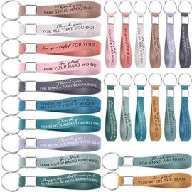 IDREAMBAND 36-Pack Appreciation Keychains – Thank You Gifts for Employees,Volunteers, Coworkers – Bulk Keychains