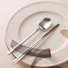 Rihan Vida Matte Stainless Steel Cutlery 5-Piece Set / 리한