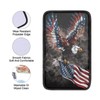 Finagallathe American Flag Center Console Cover American Eagle Armrest Cover