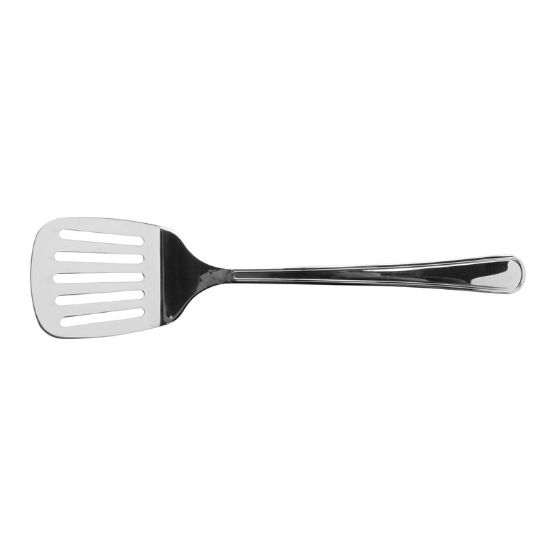 G.E.T. BSRIM-15 13" Stainless Steel Slotted Spatula / Turner Stainless
