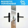 lockzz Estenfeld Door Handle Set Matt Black - Stainless Steel
