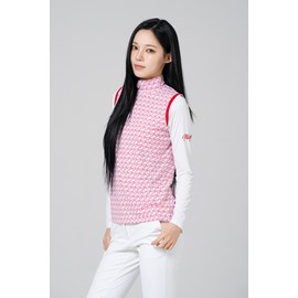 Women's Golf T-shirt Women's Golf Wear Smile Vest Polar Functional Cold Feeling Innerwear / 여성골프티셔츠 여자 골프웨어 스마일 조끼 폴라 기능성 냉감 이너웨어