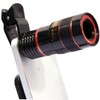 SHOWERORO 2pcs Clip Telephoto Lens for Phone Macro Camera Lens