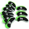 FLTRAD 10Pcs Golf Clubs Iron Head Covers 3-9 A/SW/PW Elastic