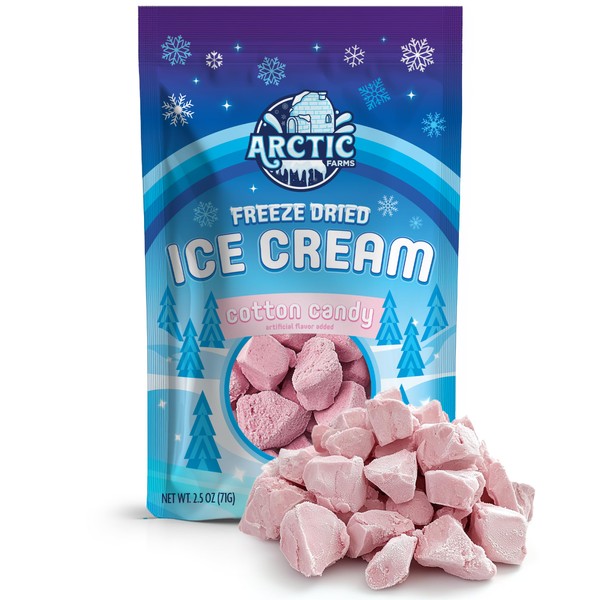 Arctic Farms Freeze Dried Ice Cream Bits Bagged and Boxed