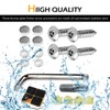 Ferianl 4Set Anti Theft License Plate Screws Kit, M6 (1/4")