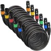 Baroflone XLR Cables, Microphone Cables 25ft 6 Pack, XLR Speaker