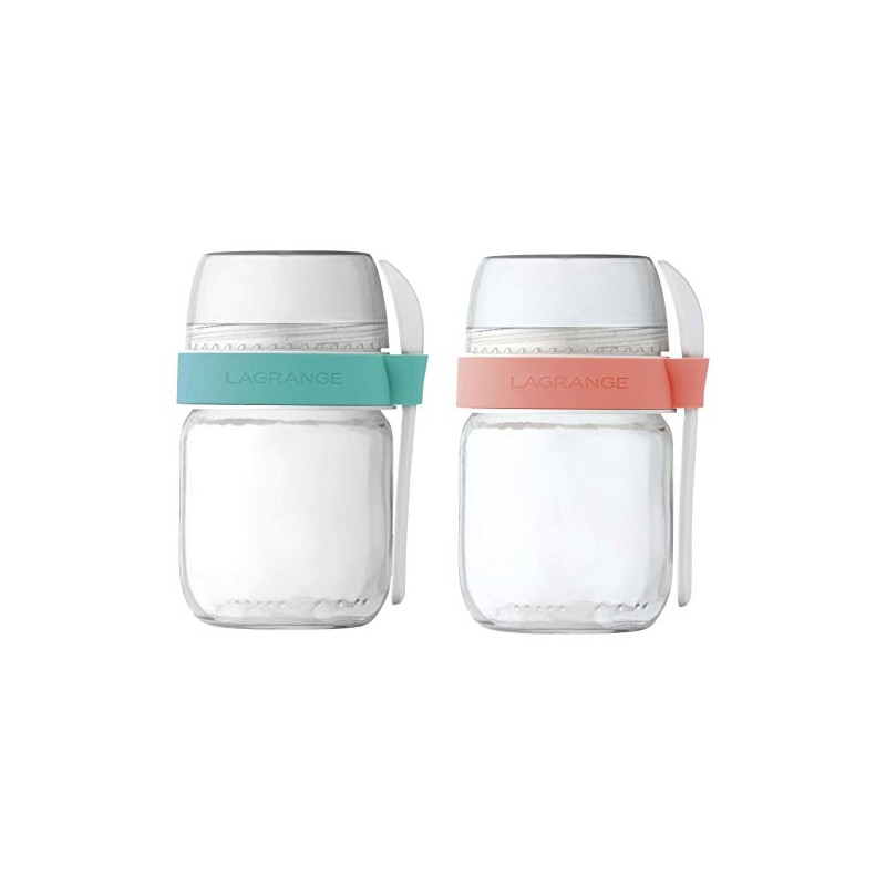 Lagrange 440402 Pots with 2 Compartments Green and Orange