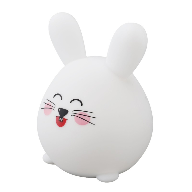Silicone Night Light Cute Cartoon Mouse USB Rechargeable Tap Control