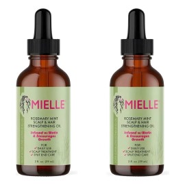 Organics Rosemary Mint Scalp & Hair Strengthening Oil ,2pcs