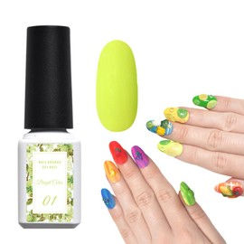 BrightColor Summer Energetic Color Gel Neon Vitamin Vivid Gel Nail Color Gel Popular Self Gel Nail Easy (BrightColor 01, 0.2 oz (5 g)