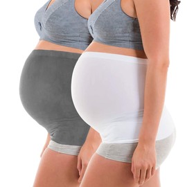 Diravo Womens Maternity Belly Band for Pregnancy Non-slip Silicone Stretch Pregnancy Support Belly Belt Bands