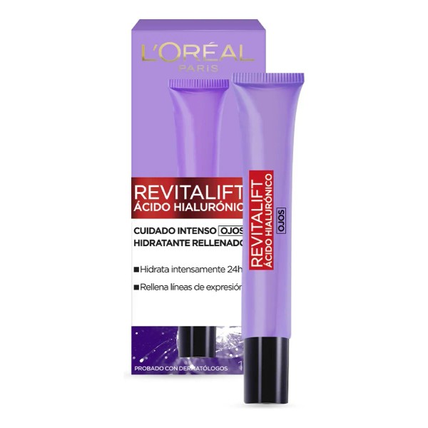 L'Oréal Paris Revitalift Crema Contorno de Ojos con Ácido Hialurónico,