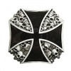 Westernranch Belt Buckle Iron Cross Iron Cross Skull Biker