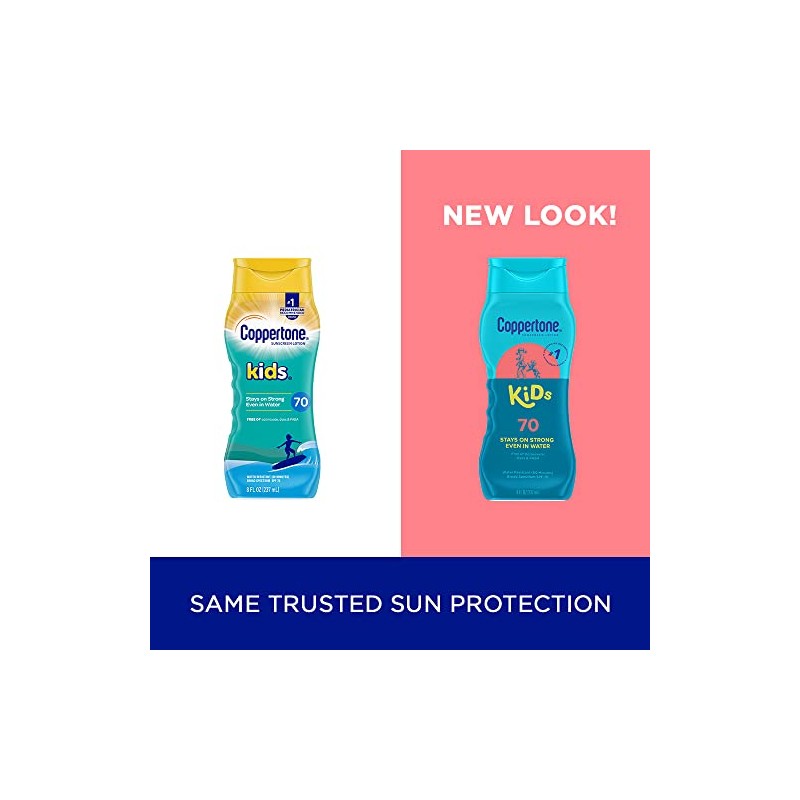 Coppertone KIDS Water-Resistant Sunscreen Lotion Broad Spectrum SPF 70 (8