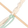 Macrame Paper Towel Holder Wall Mounted Hanger Cotton Rope Synthetic