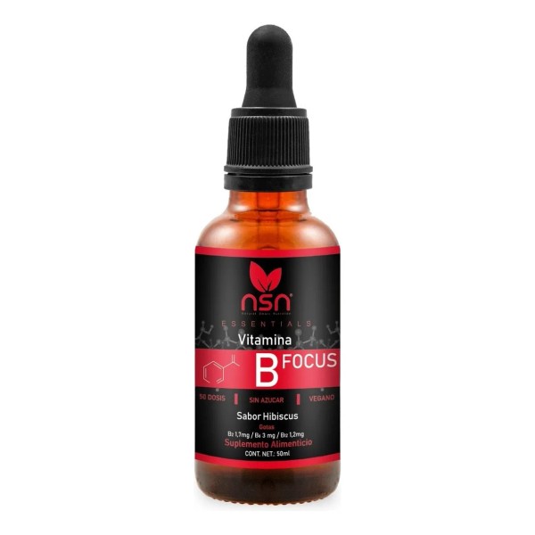 Vitamina B Focus Complejo B Vitamnico En Gotas Sabor Hibiscus