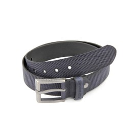 Red Bridge Men's Genuine Leather Belt Scratched Honeycomb, blue