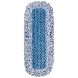 Rubbermaid Commercial Products Hygen Microfibre Wet Pad High Absorbency Wet Mop R050647, Blue