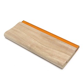 INTBUYING Screen Printing Squeegee Ink Squeegee Scraper 13 inches Long Wooden Widened Oiliness Scraper 75 Durometer 5.2 inches Wide with Rubber Blade and Wood Handle