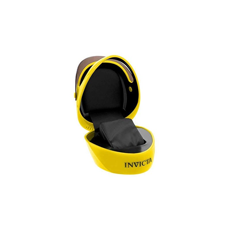 NEW Invicta YELLOW HELMET Watch Display Case Collector Box Yellow