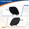 A ABSOPRO CALICHE BLUE FRONT BUMPER TOW HOOK COVER CAP