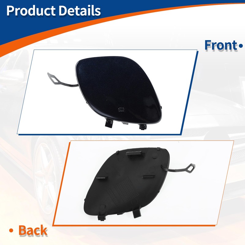 A ABSOPRO CALICHE BLUE FRONT BUMPER TOW HOOK COVER CAP