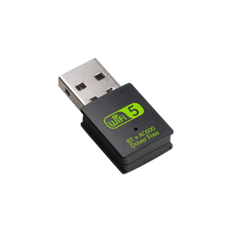 USB WiFi Adapter，600Mbps WiFi Bluetooth Adapter(Includes a USB-A to Type
