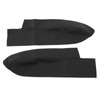 1 Pair Front Door Panel Armrest Cover Microfiber Leather Car