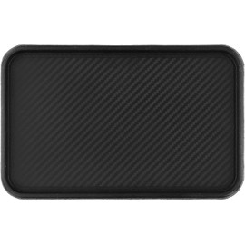 Alfombrilla de silicona antideslizante para tablero de instrumentos delantero de coche, almohadilla de almacenamiento para panel de instrumentos, color negro, reutilizable, lavable, antideslizante