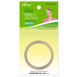 CLOVER Nancy Zieman Bag Hardware Options O-Ring 1-5/8-Inch, 40mm Satin Bronze, 1-Per Package