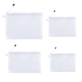 4Stück Kosmetiktasche Klein,Taschenorganizer Klein Kosmetiktasche für Handtasche,Multifunktional Schminktasche klein,Modisch Make up Bag,Geeignet für Männer Frauen im Freien Reisen Verwenden (Weiß)