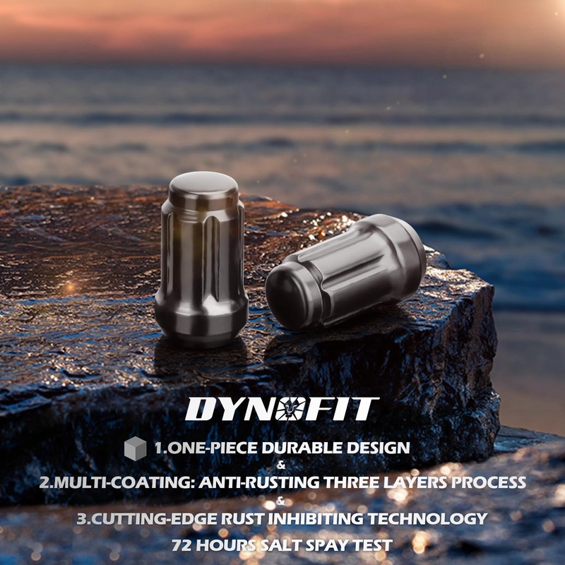Dynofit - Tuercas de rueda de 1/2 x 20 pulgadas,