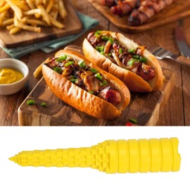 Hotdogger, Hot Dog Spiral Cutter, BBQ Tool, Hotdog Bun Drill Tool, Baking Accessories, Creative Bread, Hot Dog Drill Holes in the Hole Punch for Kitchen, Barbecue,