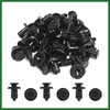 Motoforti 20Pcs Fit 10mm Hole Plastic Rivets Fastener Fender Bumper