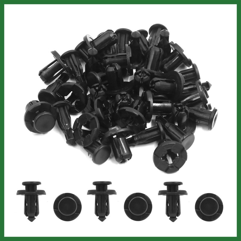 Motoforti 20Pcs Fit 10mm Hole Plastic Rivets Fastener Fender Bumper