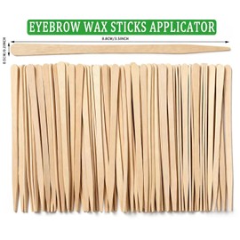 250Pcs Waxing Sticks for Hair Removal - Borogo Eyebrow, Lip, Nose Small Waxing Applicator Sticks for Hair Removal and Smooth Skin - Spa and Home Usage